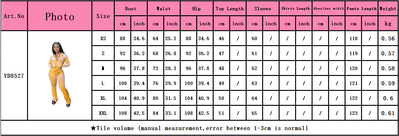 Solid color gold velvet wide-leg pants two-piece set pic 5