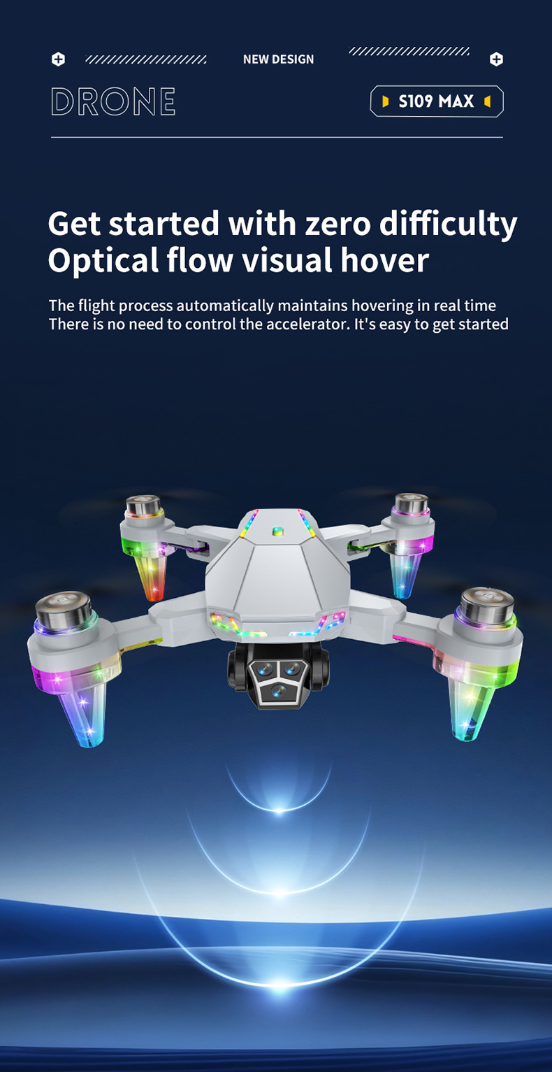 跨境新品迷你无人机航拍四轴飞行器遥控飞机光流高清无刷避障玩具详情9