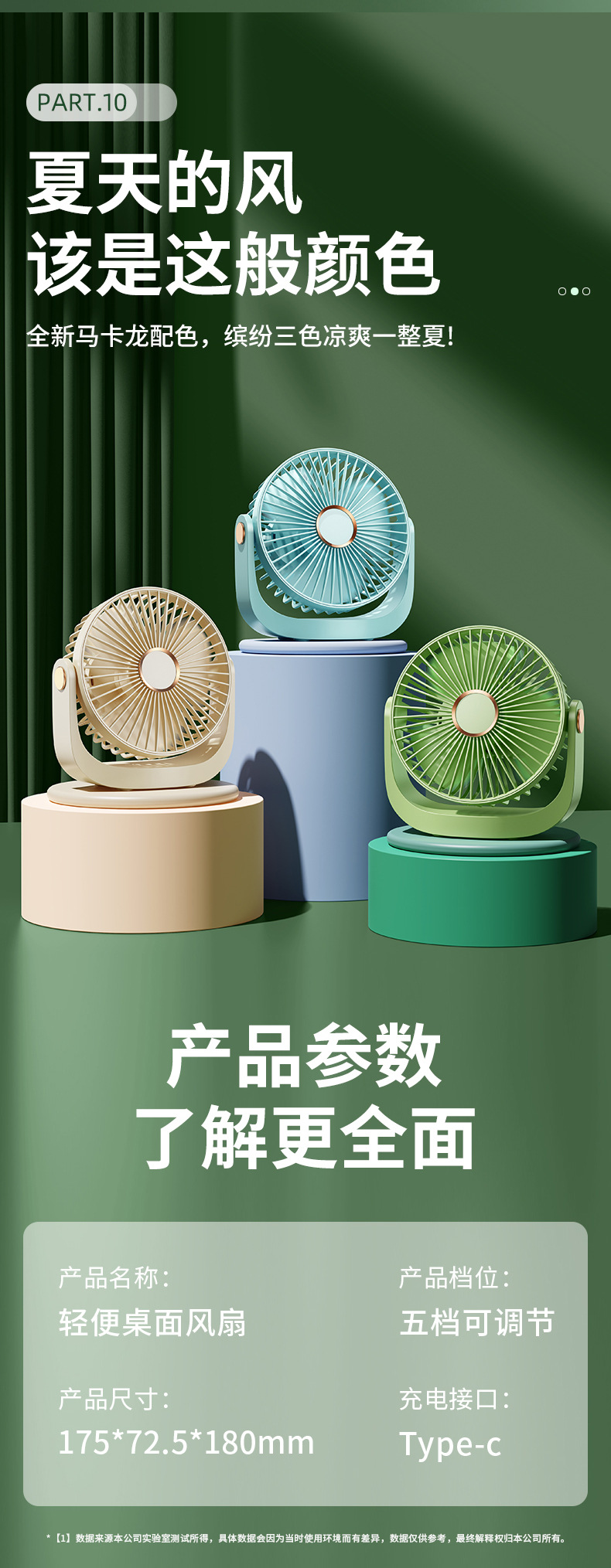 小风扇桌面电风扇小型家用静音办公室usb充电迷你宿舍学生便携式详情44