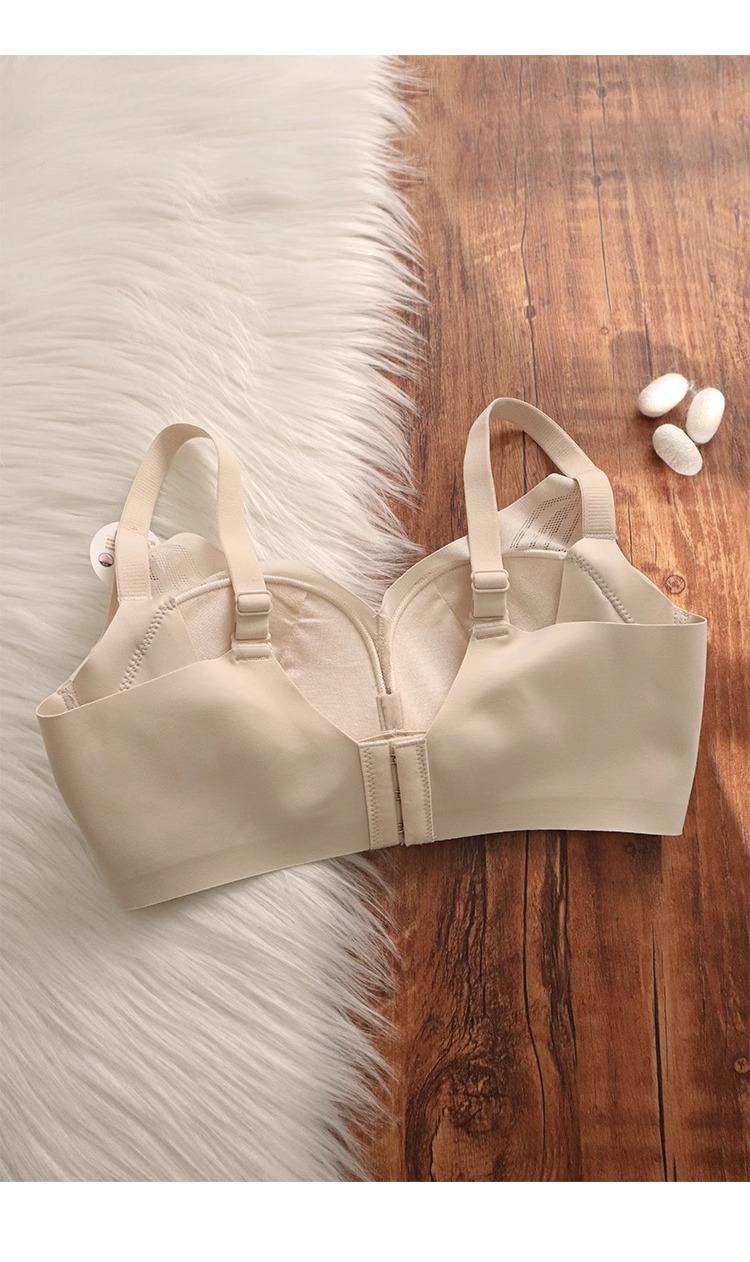 桑蚕丝真丝无痕内衣女小胸聚拢显小收副乳防下垂无钢圈文胸罩秋冬详情9