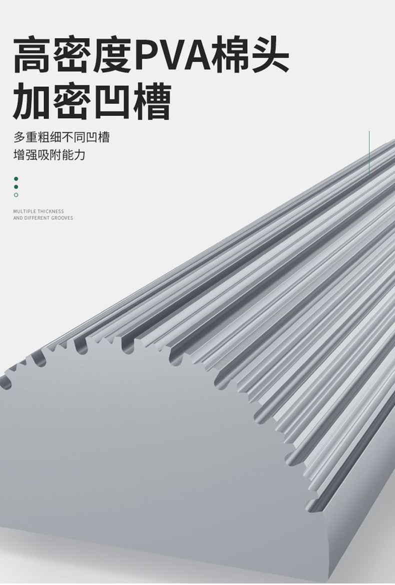 海绵拖把平板卫生间滚轮式大胶棉拖把家用懒人免手洗拖地神器批发01566-金刚详情3