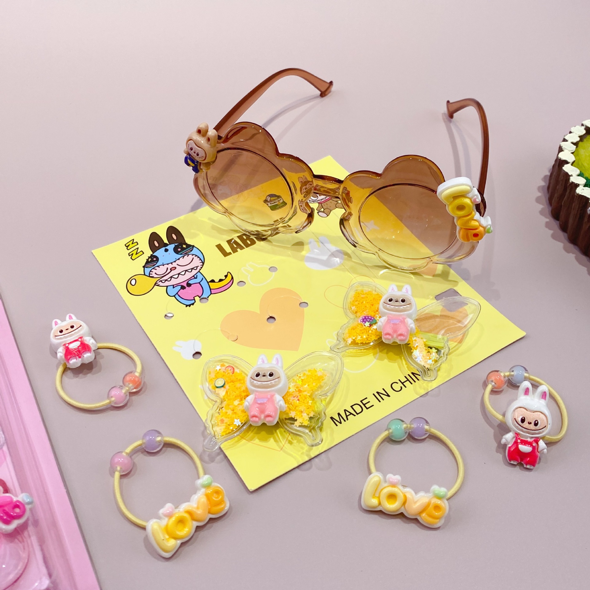 新款三丽鸥眼镜卡通皮筋发夹饰品套装可爱少女心装扮潮玩时尚精品详情30