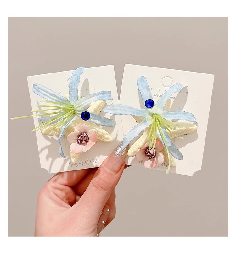 Ocean Series hair clips, eternal flowers, starfish, shells, berries, headwear, seaside vacation, photo clips and hair accessories pic 15