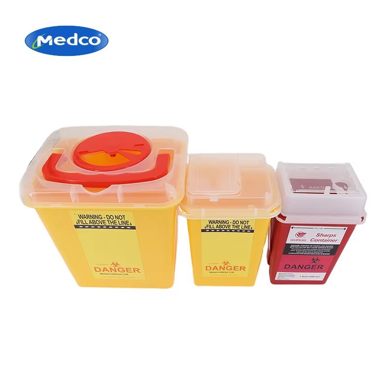 Cross-border exclusive square push-lid sharp tool boxes, hospital and clinic sharp tool boxes, needle boxes, and multi-specification medical waste boxes pic 6