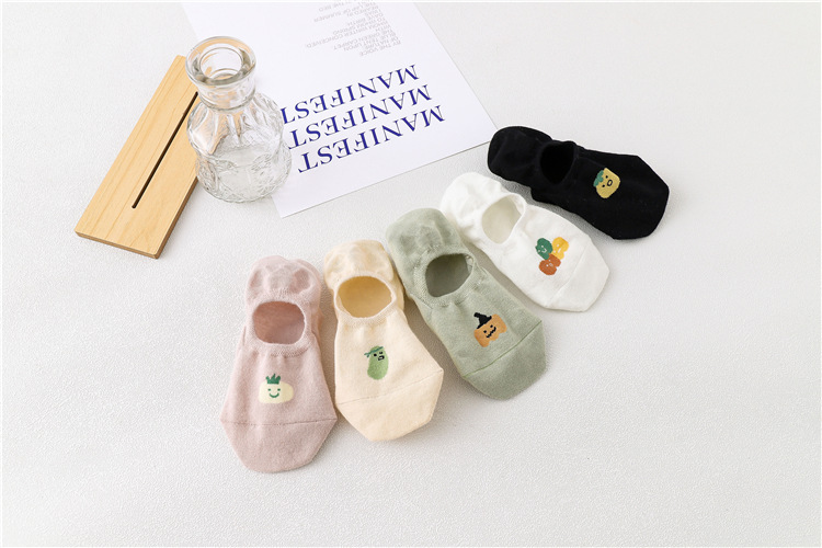 船袜女夏季薄款清新水果隐形防滑棉袜子女短袜浅口可爱日系ins潮详情28