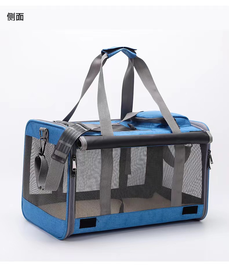 Bolsa para mascotas gran espacio caja de aviación portátil para mascotas al aire libre transpirable bolsa de gato portátil para salir mochila para mascotas pequeñas pic 31