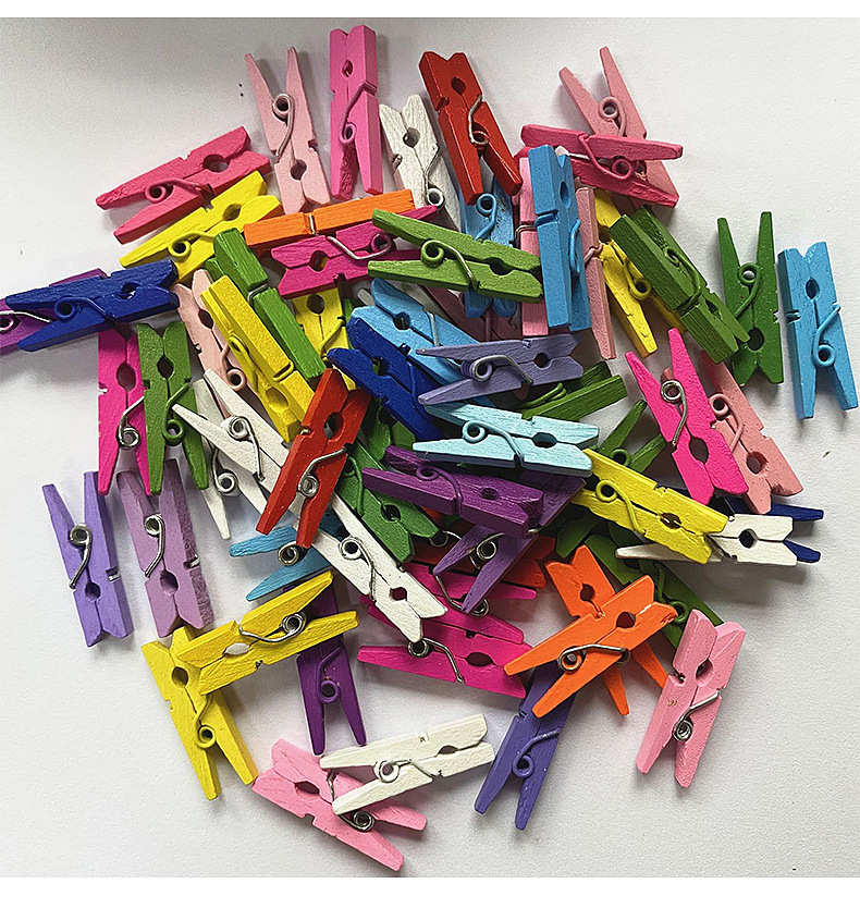 木夹子原木色小夹子木质装饰照片夹收纳夹便签夹手工小木夹批发详情72