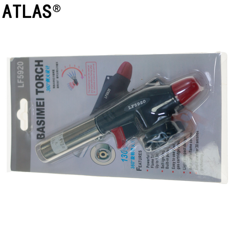 ATLAS便携式卡式气罐喷火器家用烧猪毛烘焙点火器防风喷灯LF5920详情2