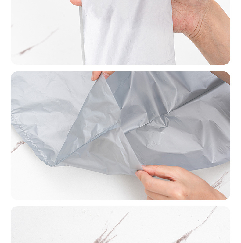 Customized oversized plastic packaging bags, vest bags, clothing storage bags, supermarket shopping handbags, with logo printing pic 21