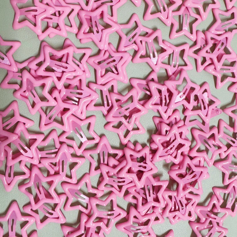 可爱bb夹侧边夹刘海夹金属y2k小夹子头饰发夹川野多巴胺星星发夹详情11