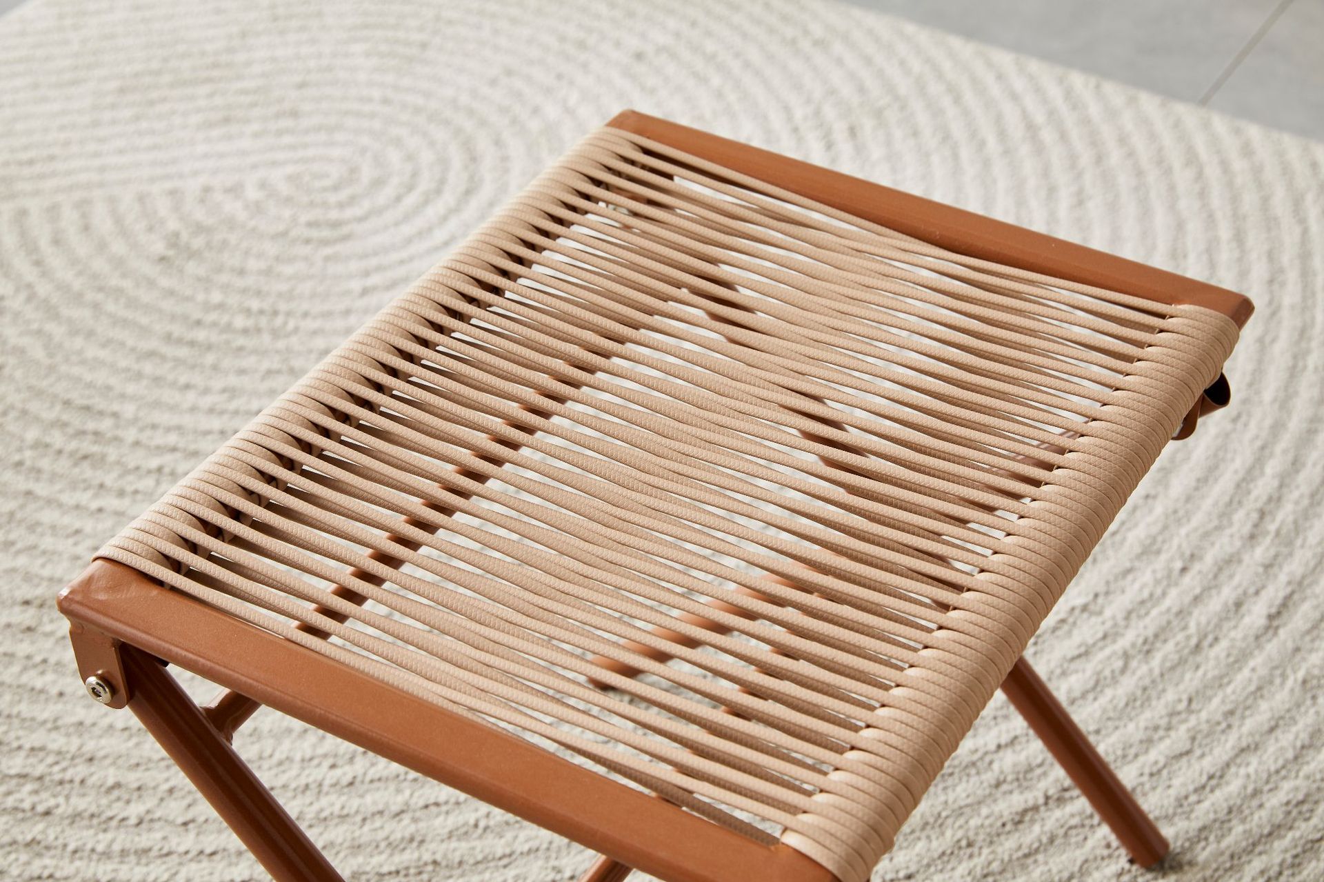 New Chinese-style home leisure rattan lounge chair, balcony and outdoor rattan table and chair three-piece set, nap backrest lounge chair pic 7