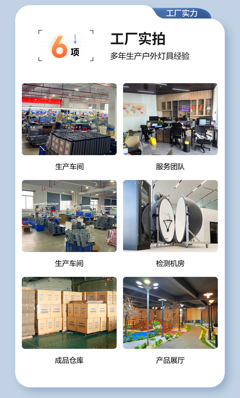 太阳能庭院灯家用户外超亮别墅小区广场现代景观高杆灯防水路灯详情3