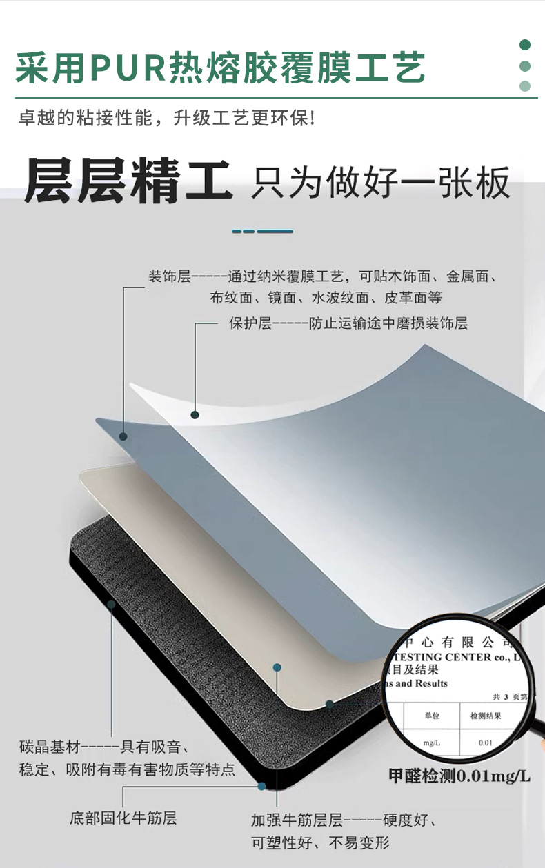 碳晶板室内装饰客厅卧室背景墙家装木饰面墙板护墙板湖南家装墙板详情5