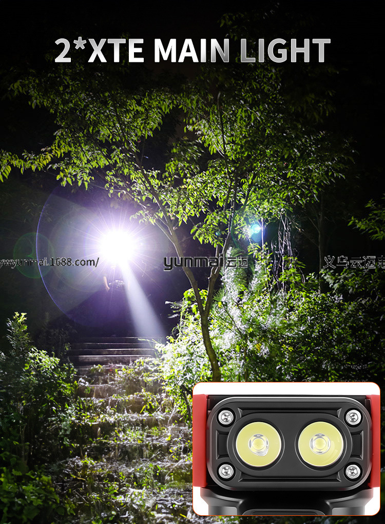 跨境新款COB工作灯磁吸带笔夹多功能强光应急手电筒检修提灯手提式照明工具详情15