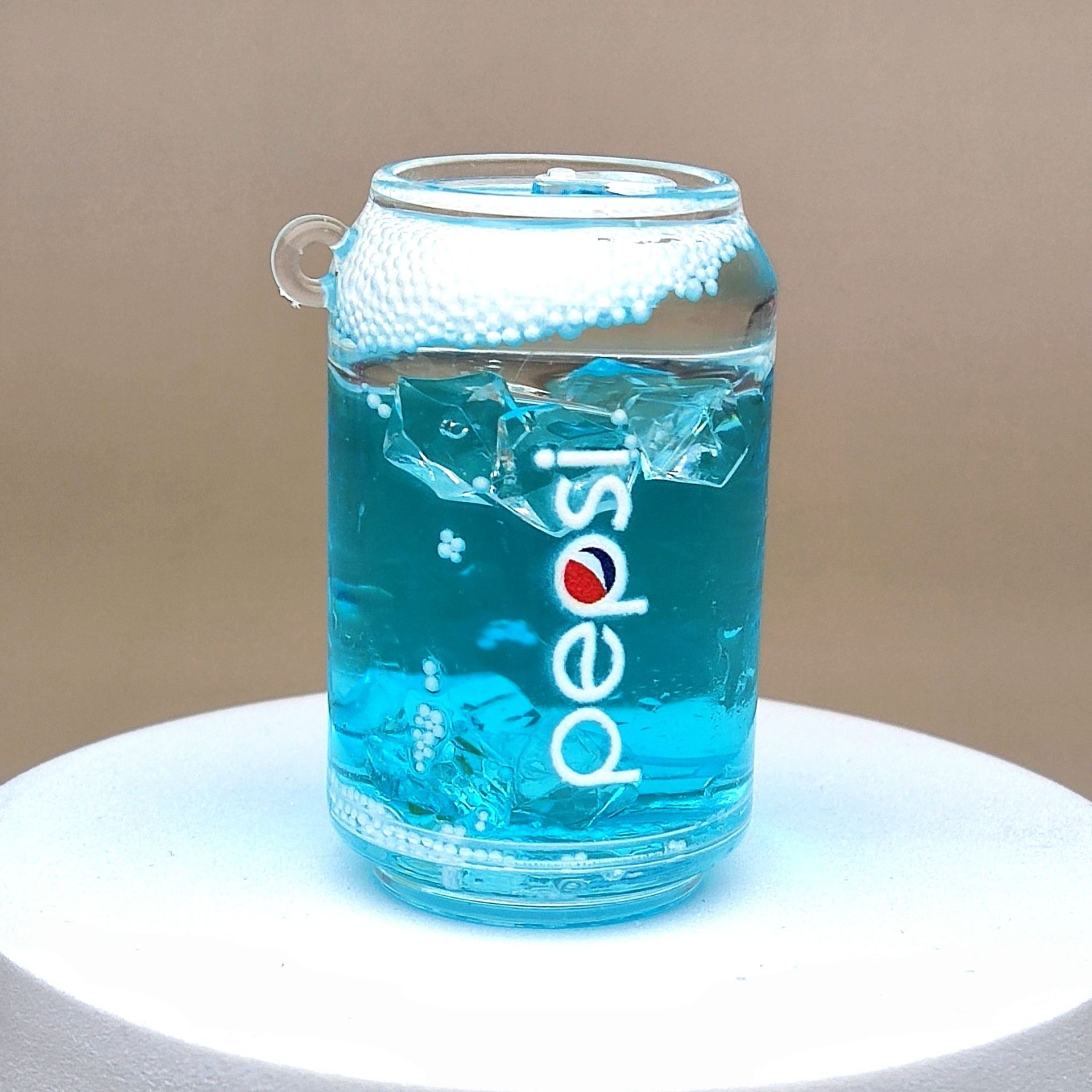 创意亚克力入油流沙瓶易拉罐汽水钥匙扣汽车配饰桌面摆件饰详情5