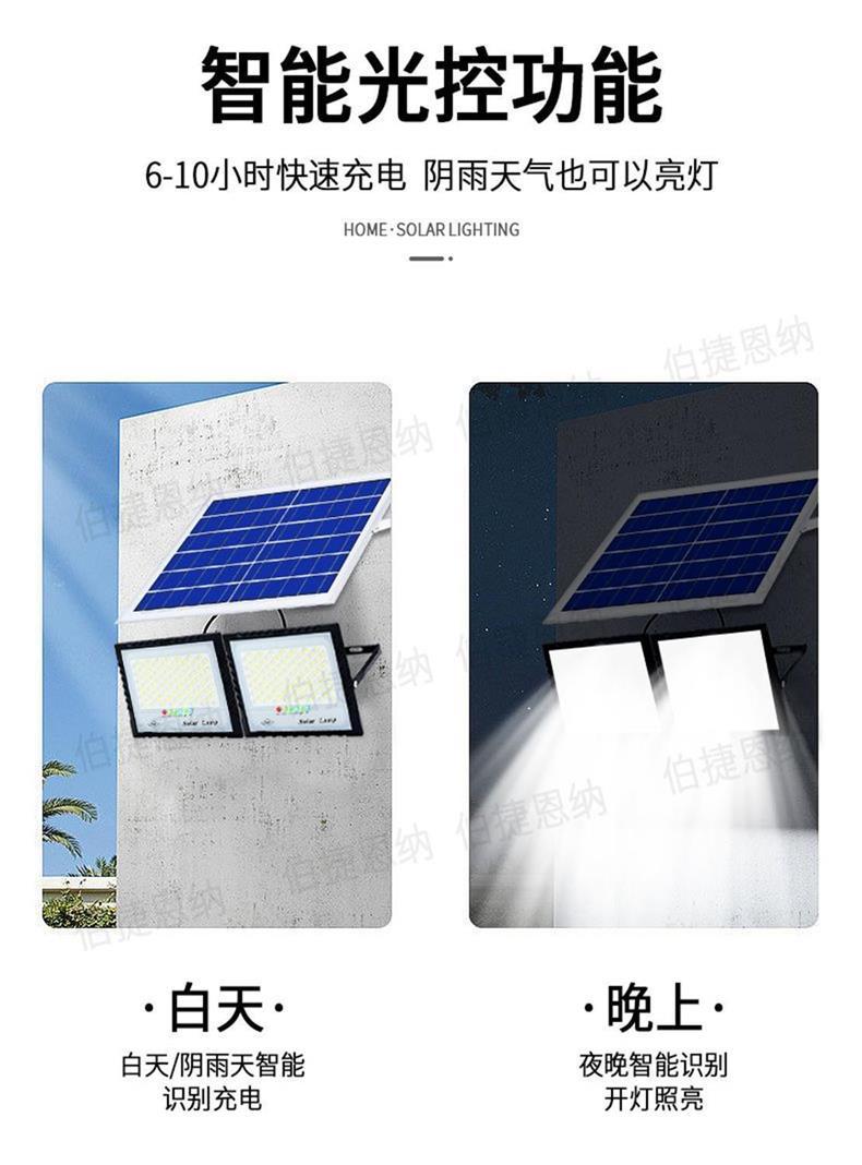 The 2026 new smart solar lighting lamp automatically lights up for indoor and outdoor solar courtyard floodlights when it gets dark pic 7