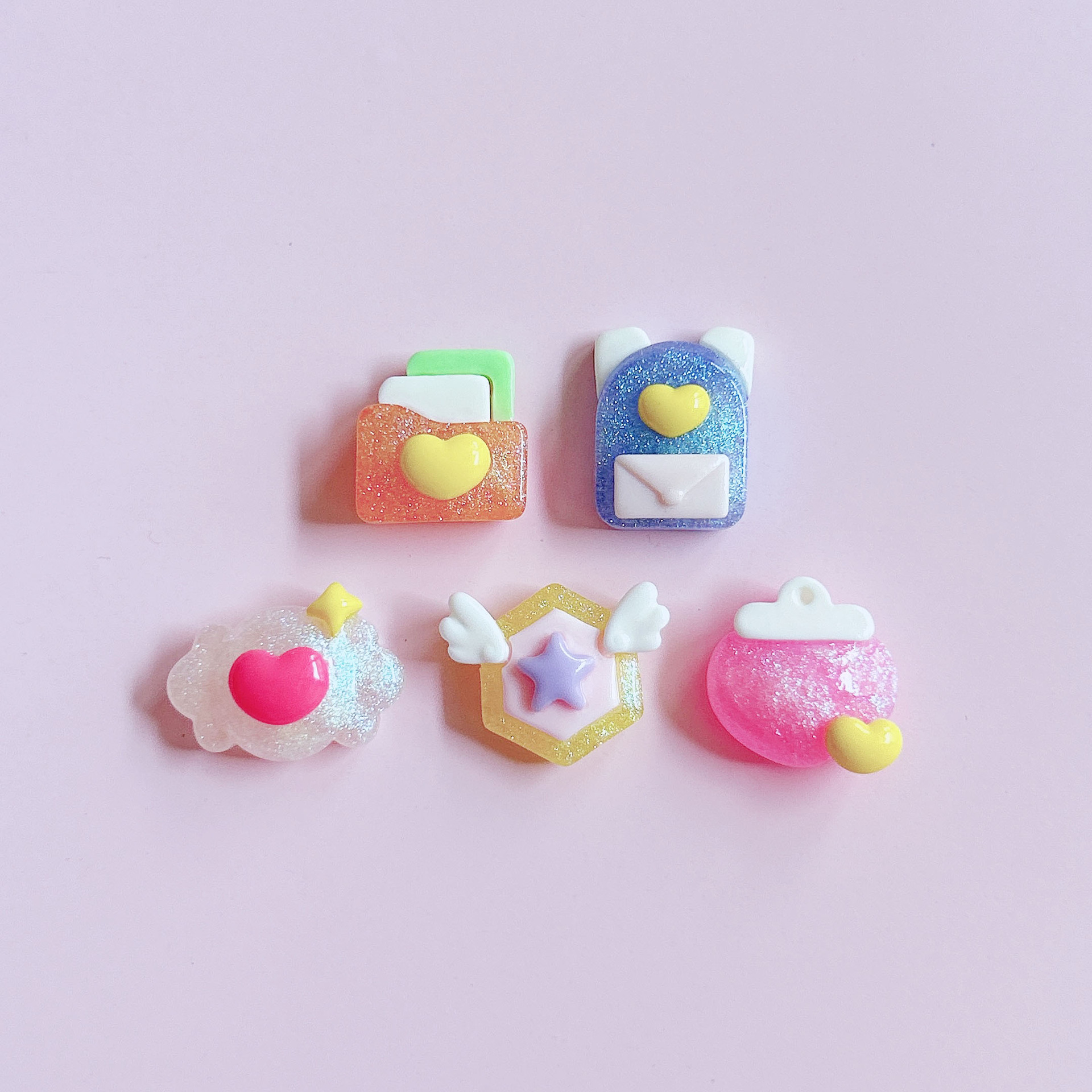 xn Cute and heartwarming decorative matching series Handmade Hair accessories, hair clips, pendants, diy accessory stickers pic 25