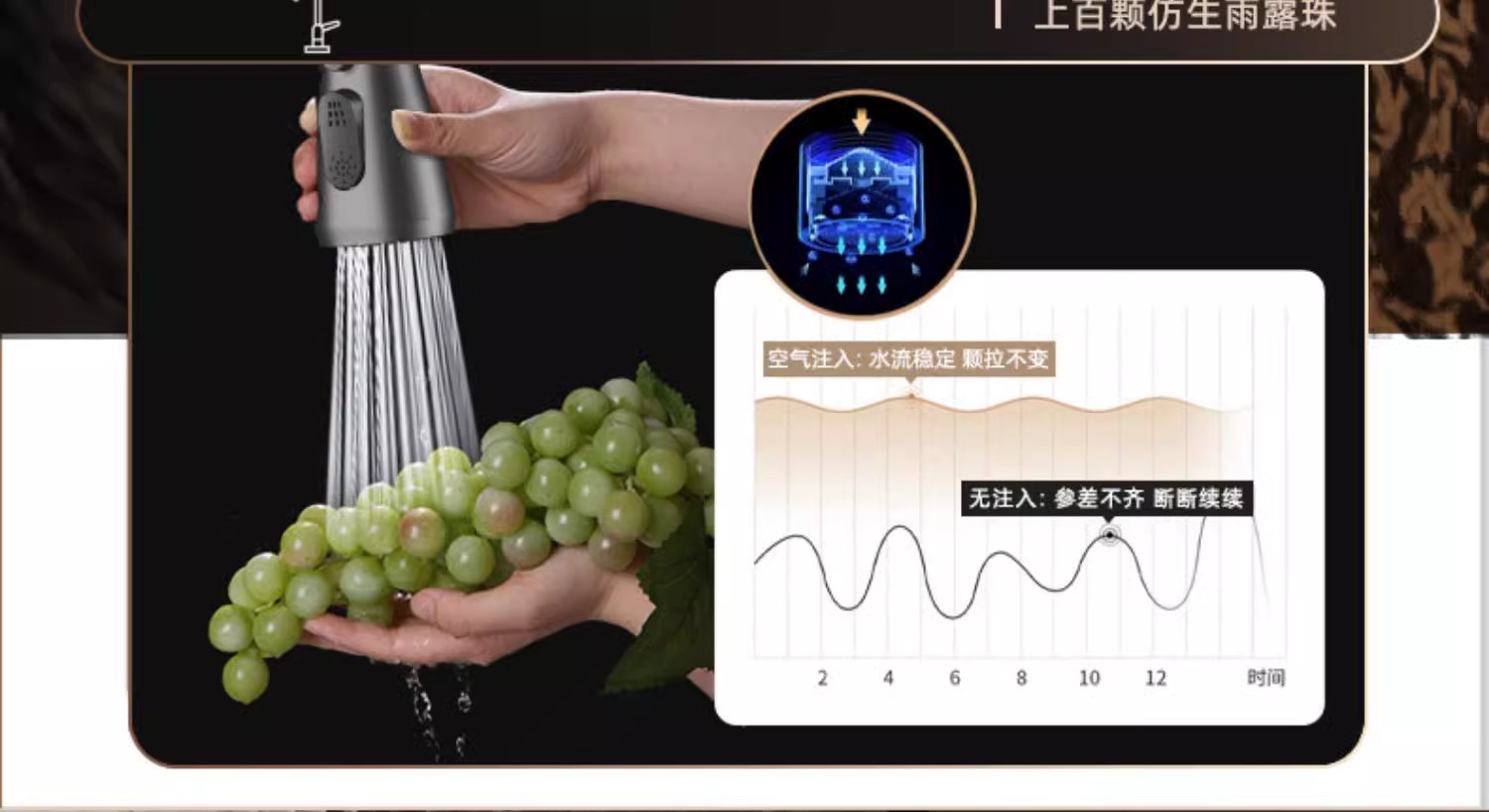 厨房冷热水龙头抽拉式洗菜盆池家用万向二合一两用旋转防溅水专用详情14