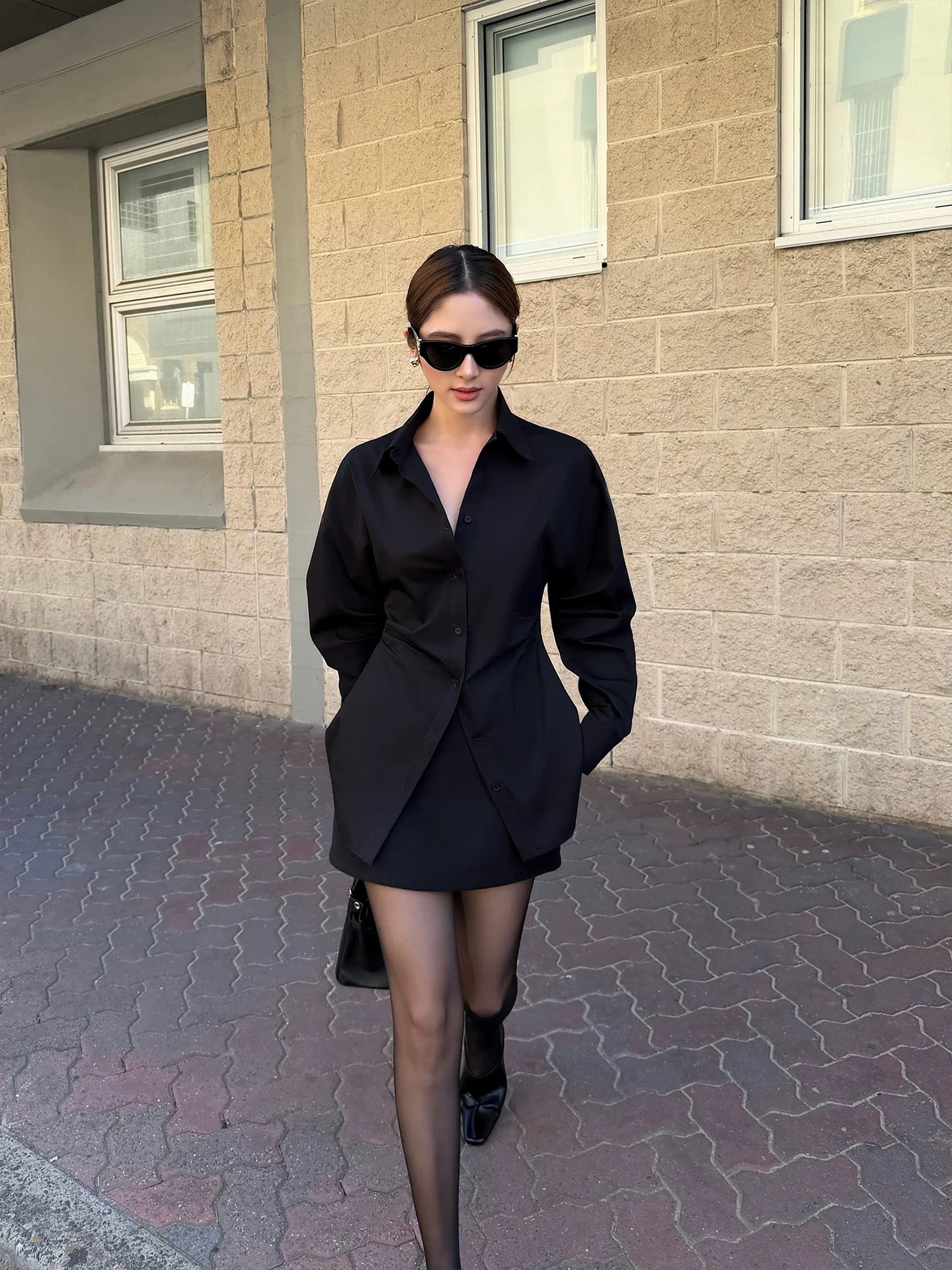 Four Beauties Slimming 100% short plush woolen A-line short skirt for women 25 winter New minimalist half skirt 9442 pic 28