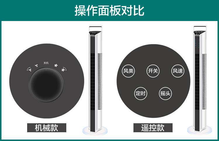 Camel Electric fan, household tower fan, floor fan, oscillating bladeless fan, tower silent, vertical bladeless desktop fan pic 14