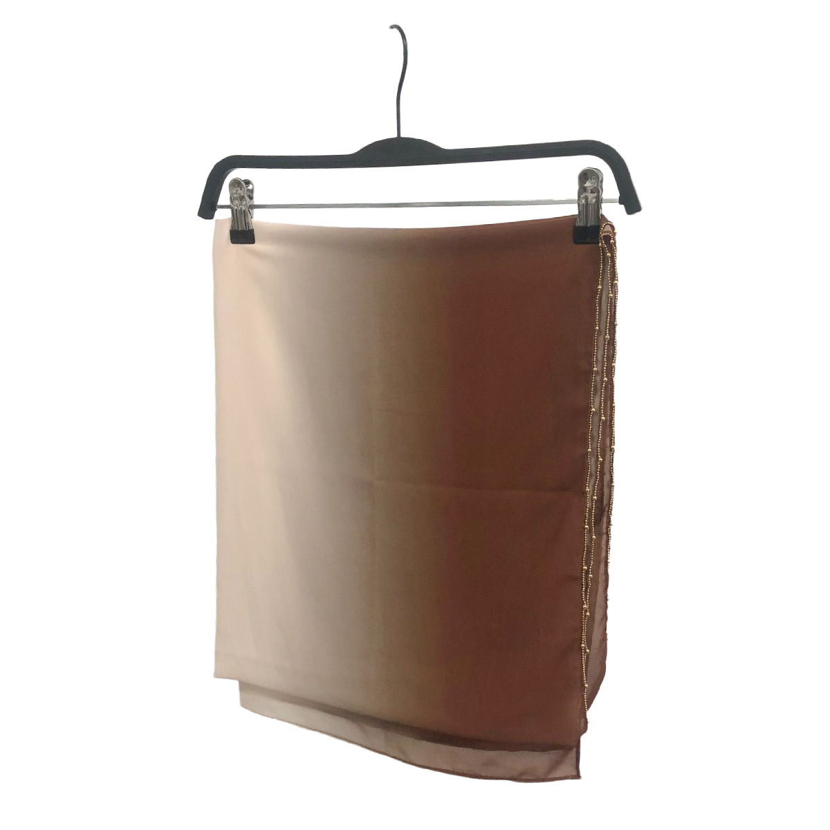 跨境新款马来亮钻围巾回族纱巾雪纺渐变色头巾女中东包头女士围巾详情3