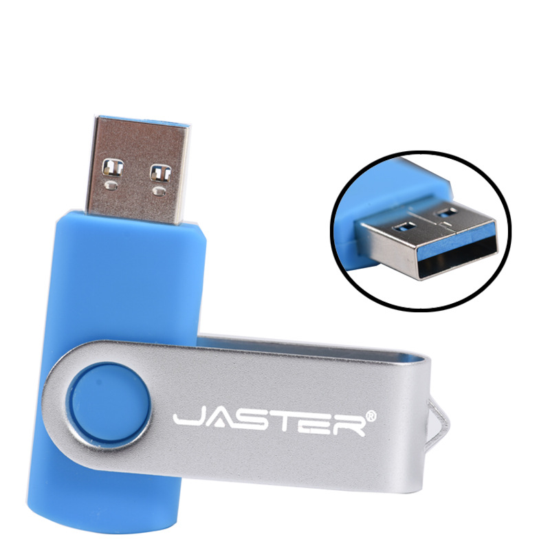 塑料优盘可旋转金属银夹diy刻字U盘激光个性化白色u盘64G创意礼物详情9