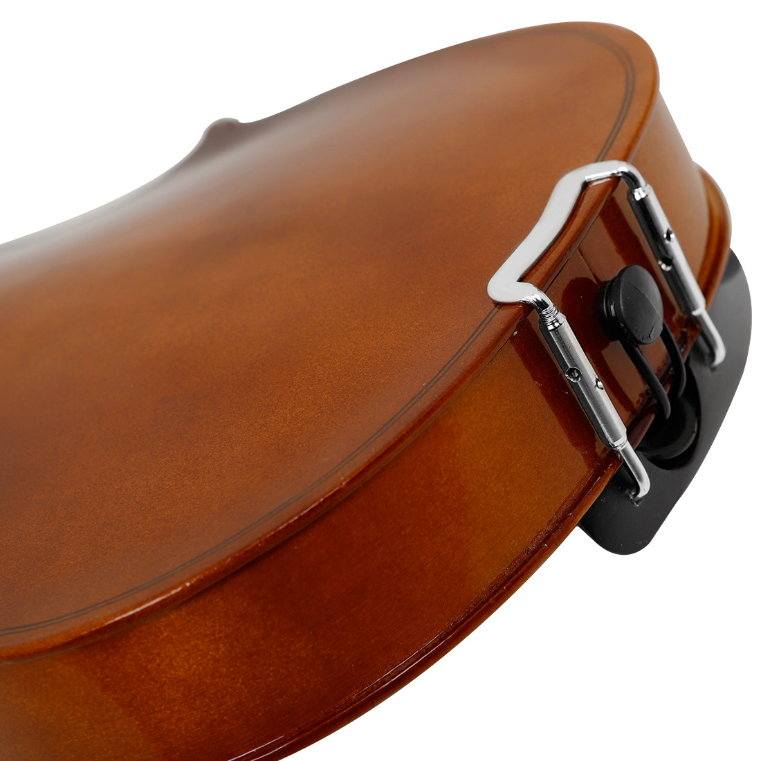 Multi-functional violin set: bow, case, shoulder rest, tuner, rosin, strings, chin rest, fingerboard, stickers, guitar stand, door handle, gloves, storage, suitable for saxophone pic 15