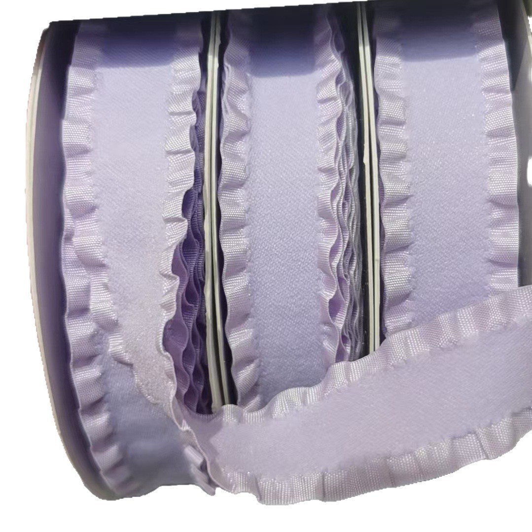 Falda de terciopelo de doble cara con volantes orejas 50 yardas por rollo juguetes ropa accesorios arco envoltura de regalo cinta pic 3