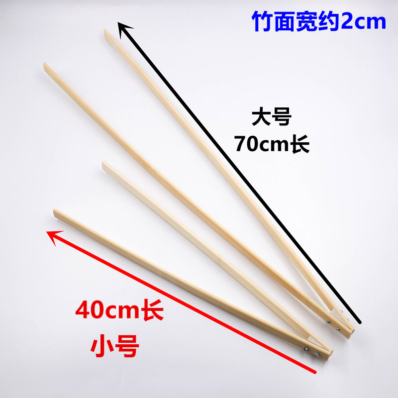 P66D竹夹子垃圾夹多功能物业环卫保洁清洁夹加长便携取物夹竹制夹详情6