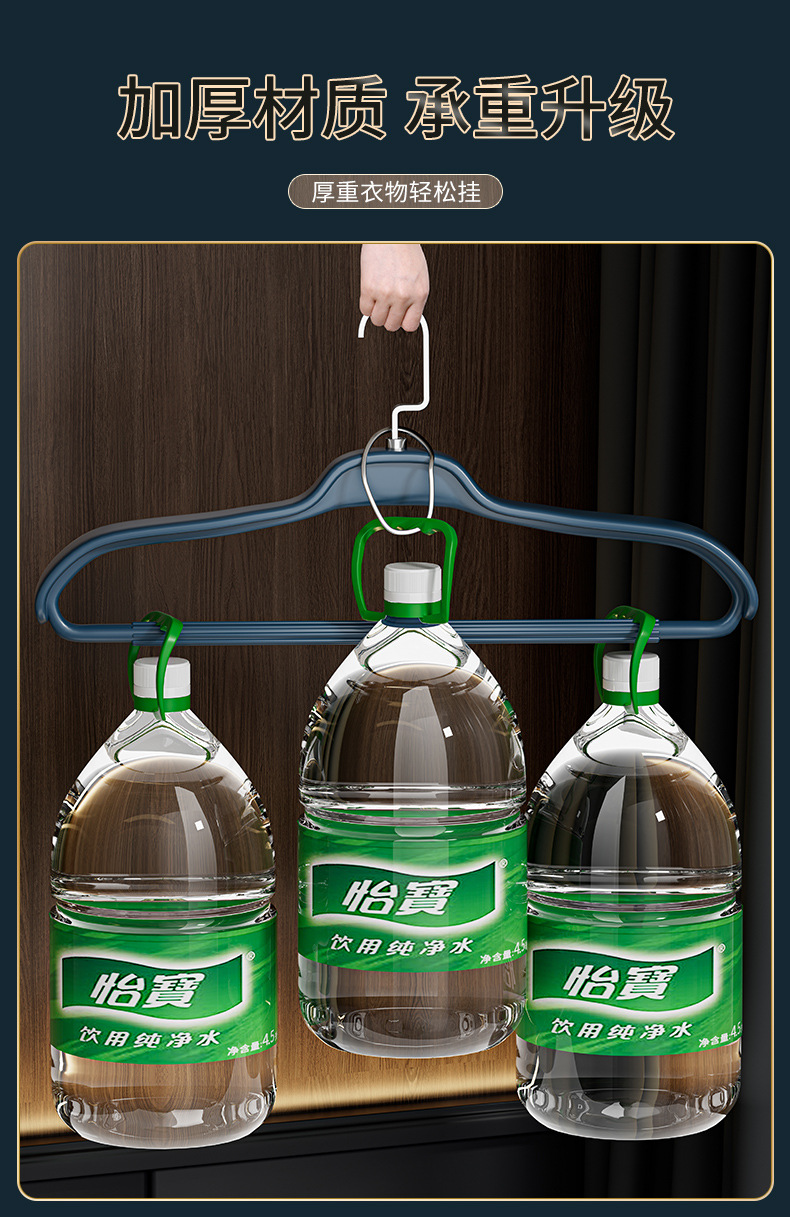 衣架家用挂大衣男士加粗加大无痕防肩角秋冬季冬天晾西装架晒衣撑详情5