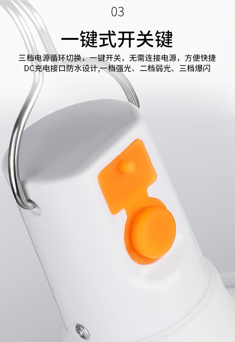 摆摊夜市灯可充电应急家用led灯泡照明灯超亮户外露营灯地摊专用详情4