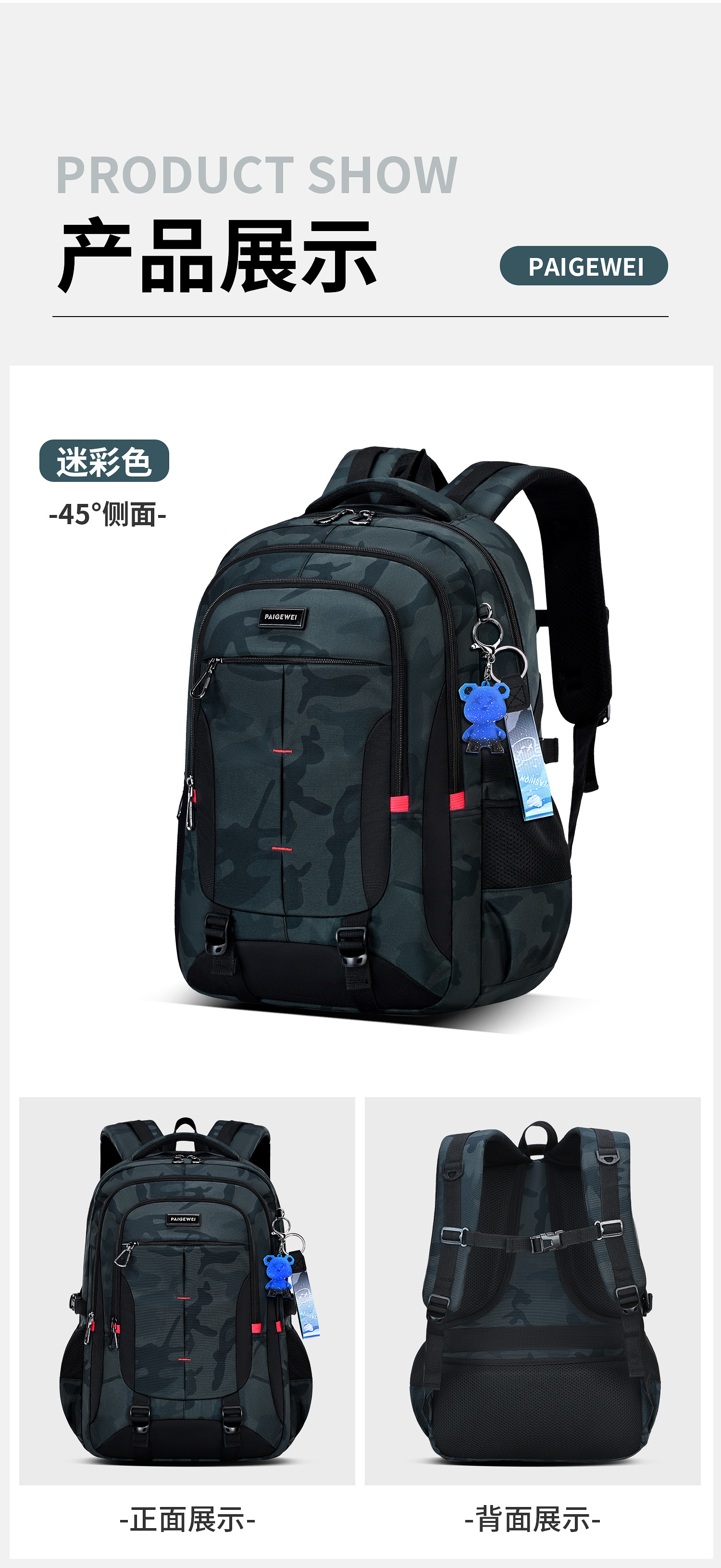 2025 nuevo estudiante de secundaria mochila de escuela para niños junior junior junior junior junior junior mochila de gran capacidad para hombres reducción de carga protección de arnes para hombres pic 22