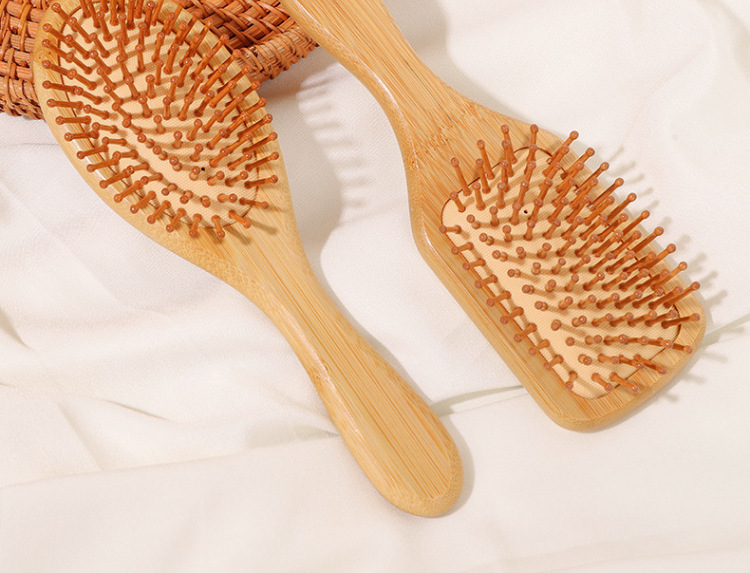 Head meridian air cushion comb, massage large comb, anti-static bamboo air bag comb for long female hair, wooden comb pic 15