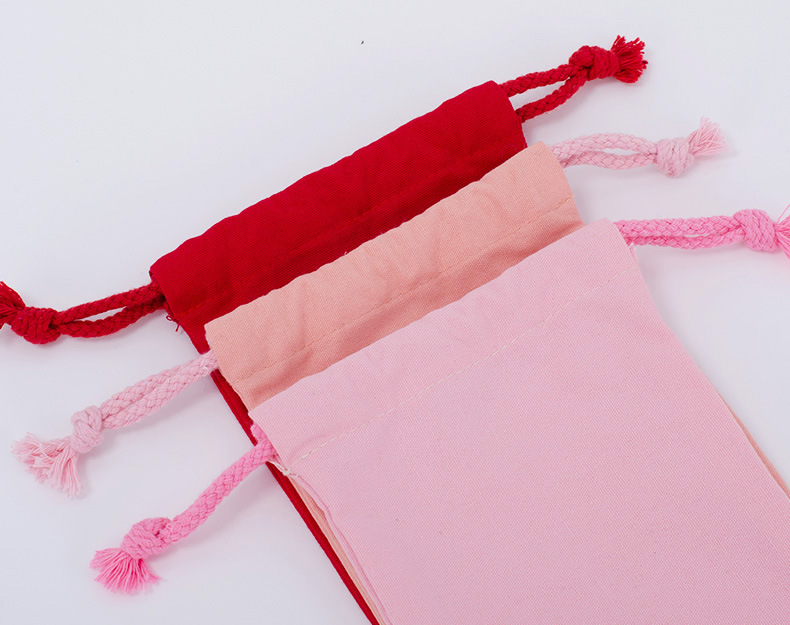 Wholesale and in-stock white drawstring cotton drawstring bags, blank eco-friendly gift packaging, storage canvas drawstring bags pic 21
