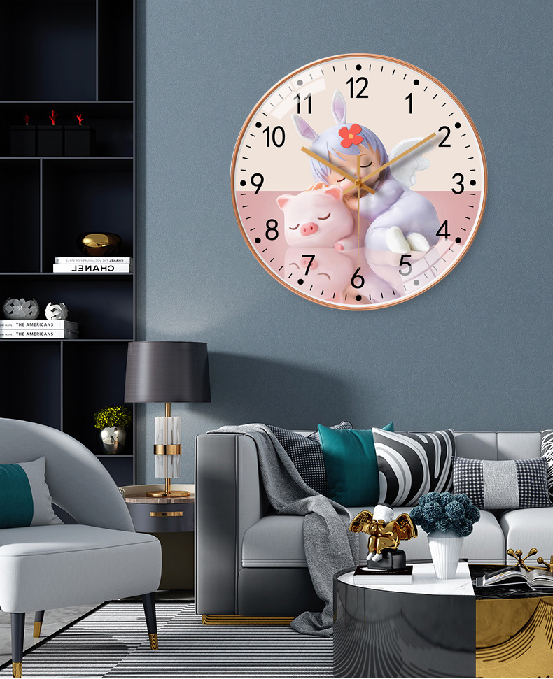 12-inch 30cm home living room wall clock, modern, simple, individual and creative wall-mounted silent clock wholesale pic 13