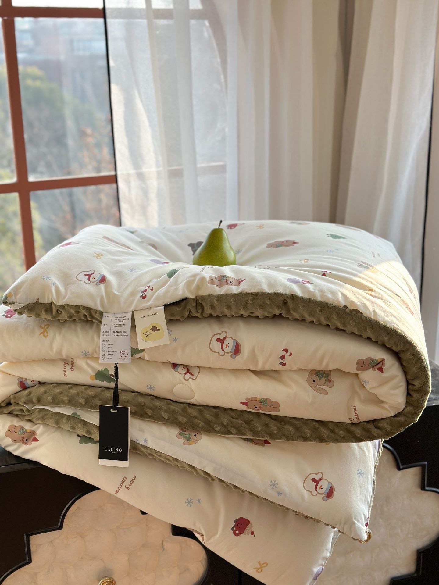 13372 All-cotton cartoon small floral print spring and autumn quilt soothing, bean quilt warm and fleece winter quilt core pic 115