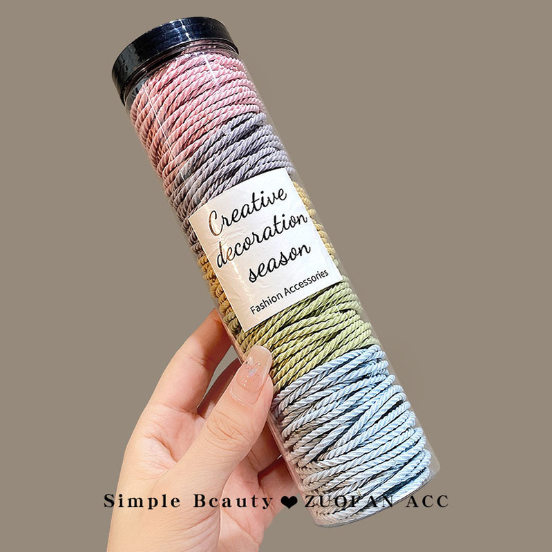 基础款无缝接发圈100根螺纹防滑高马尾发绳不伤发皮筋饰品配件详情15