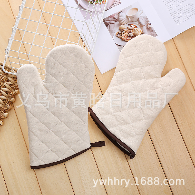 【 Chi Jia 】 Medium-sized oven Baking gloves, high-temperature resistant, anti-scald, high-temperature resistant electrical appliance gift, gift advertising gloves pic 3