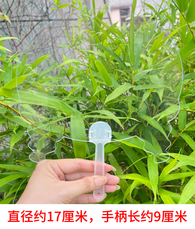 diy透明扇子空白塑料扇手工儿童涂鸦画画姑卡团扇幼儿园夏季美术详情5