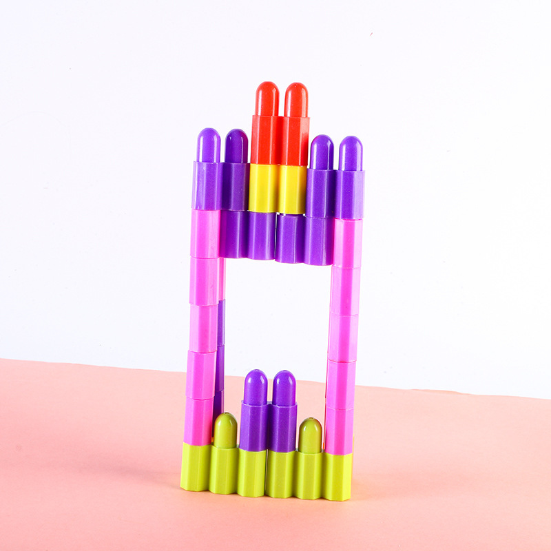 儿童大号火箭子弹头积木益智拼装玩具幼儿园男女宝宝早教DIY拼插详情1