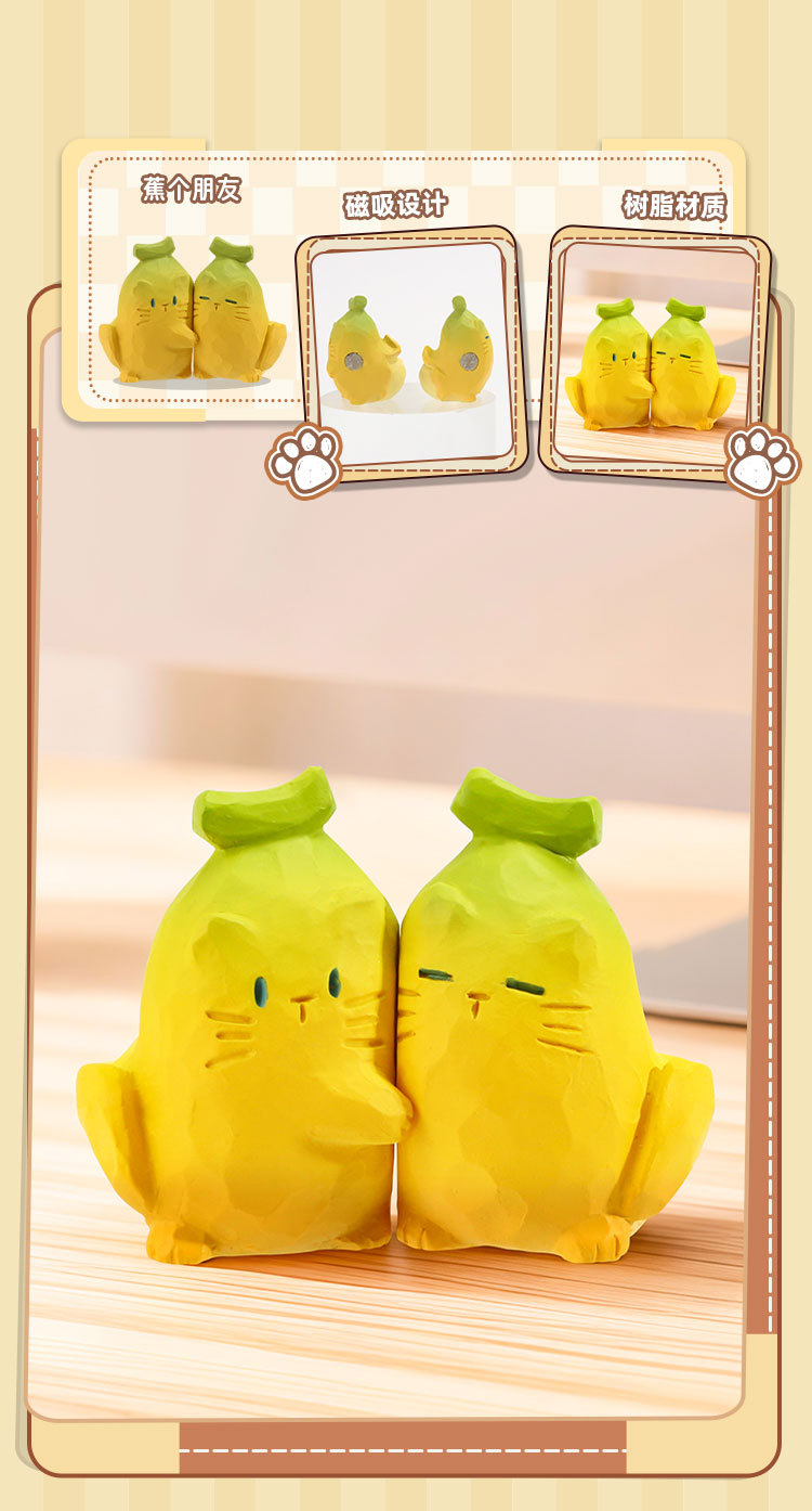 The cat PAI is indeed fun. The blind box Siamese cat figurine is a creative couple and becomes a figurine desktop birthday gift for women pic 9