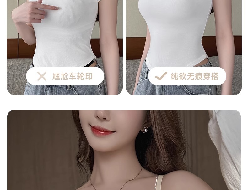 无痕内衣女小胸聚拢无钢圈收副乳防下垂上托调整型美背薄款文胸罩详情7