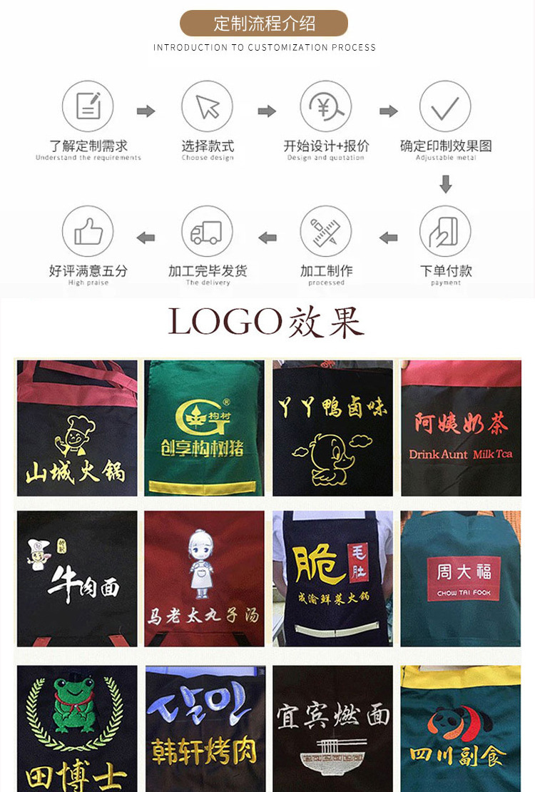 【 Chi Jia 】 Cotton and linen striped halter-neck apron, a full-body waisted work apron for home kitchen and restaurant cooking pic 9