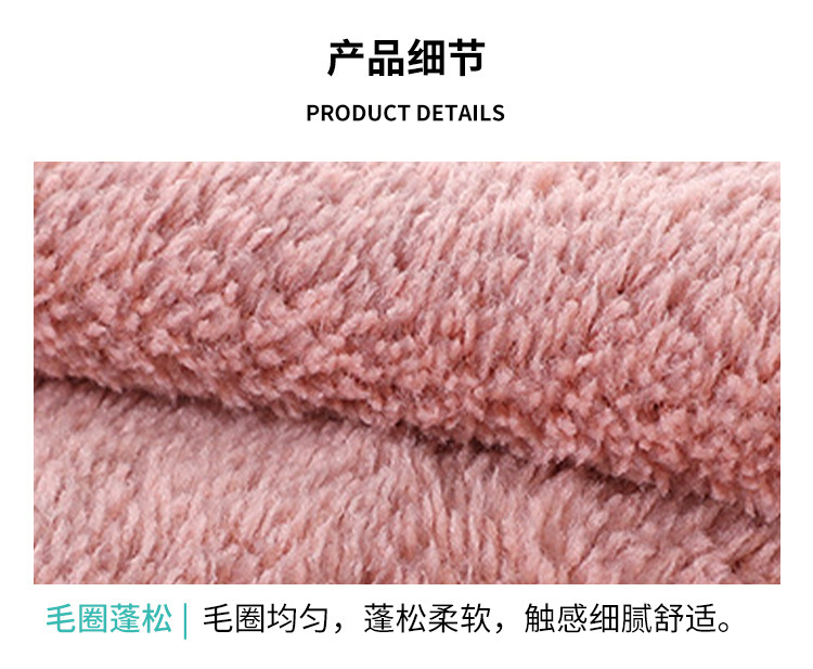 【 Chi Jia 】 Full Sky Star Coral Fleece square Towel, soft absorbent hand towel, Kitchen cloth, hanging small towel, plain color pic 6