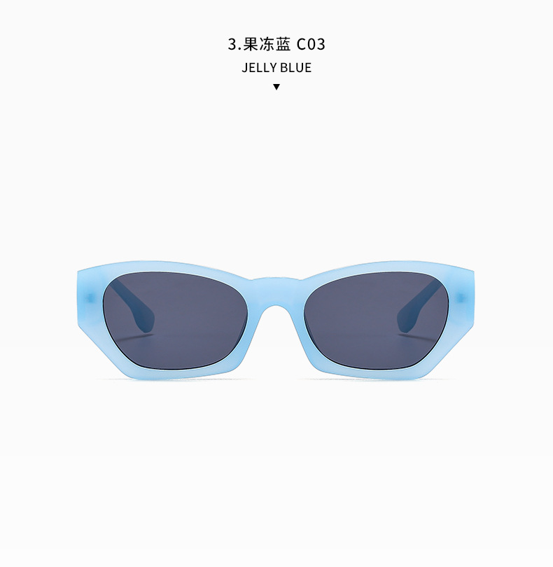 2025 New trendy sunshade sunglasses, fashionable street style small-frame sunglasses, Douyin influencer model walking the runway, Instagram female pic 15