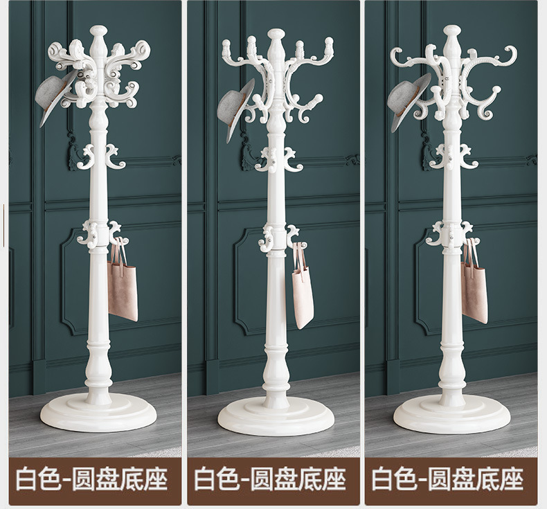 门厅室内立式挂衣架实木衣帽架落地家用客厅木质多功能挂衣服架子详情17