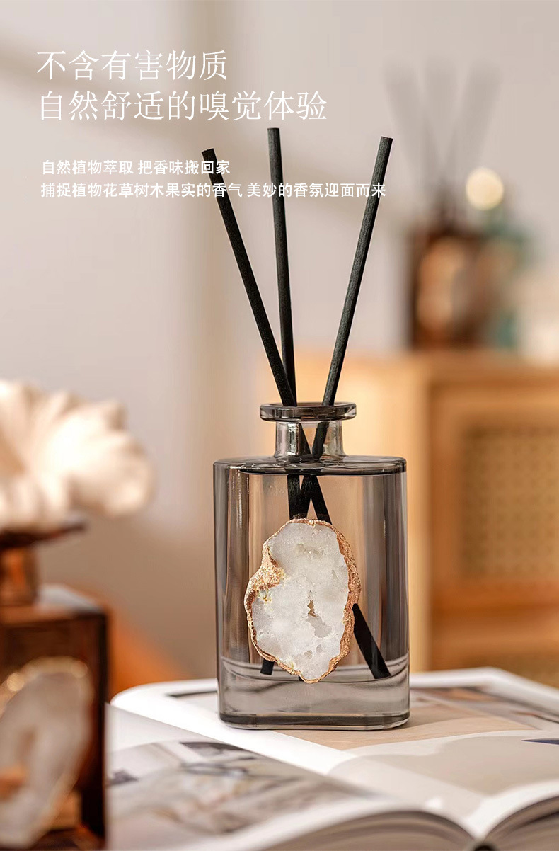 Wholesale of household agate crystal cave flameless liquid aromatherapy essential oil fragrance, indoor home decorations, and niche souvenirs pic 6