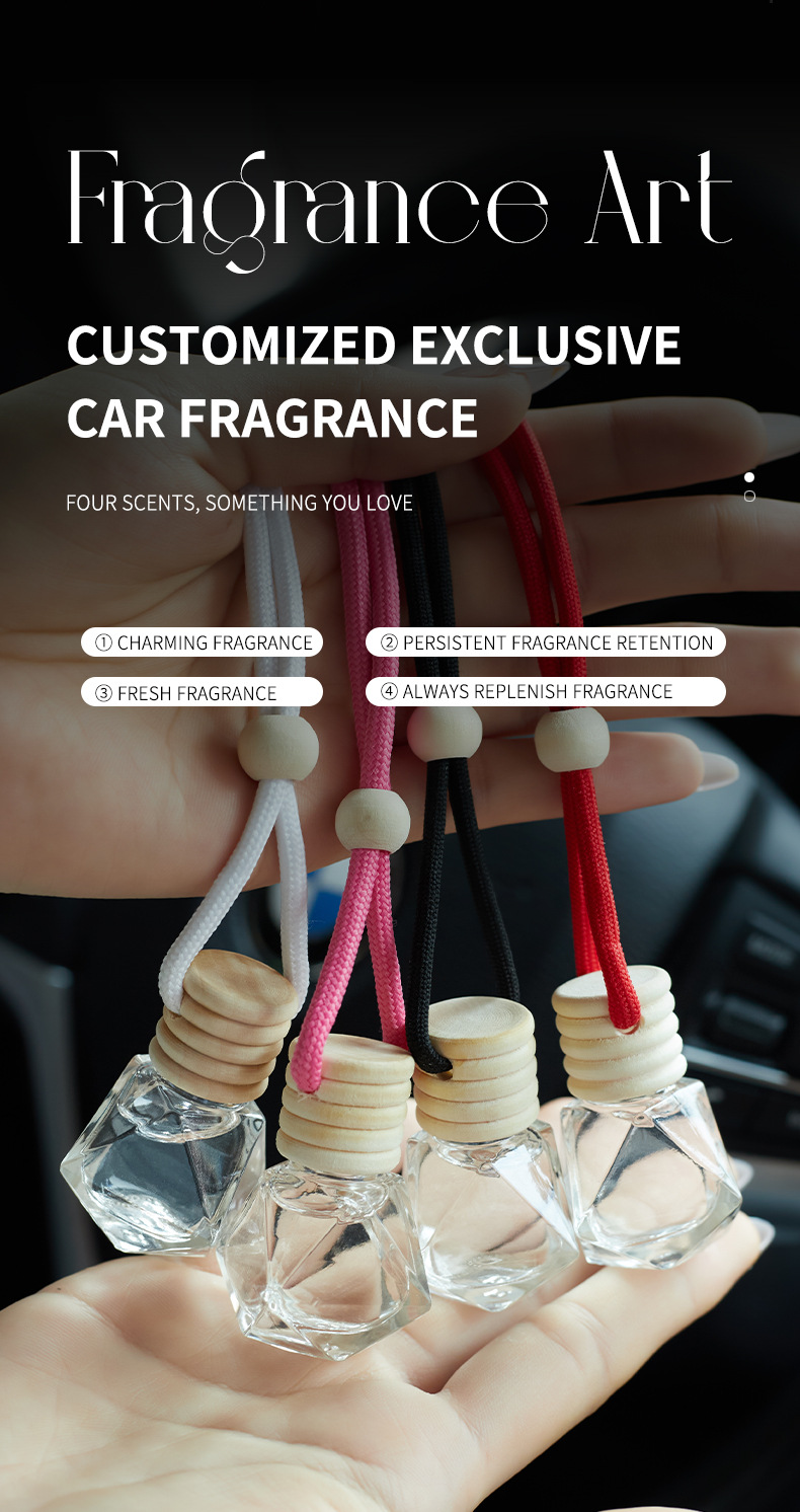 New cross-border car lanyard, perfume bottle, long-lasting light fragrance aromatherapy pendant, automotive interior products for export wholesale pic 7