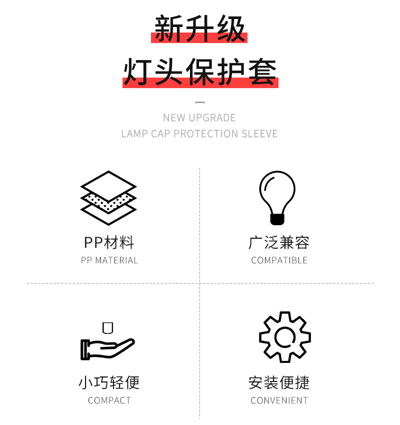 Wholesale e27 screw-down plastic PP lamp head dust cover, bulb lamp head protection shell, lamp cap accessories pic 2