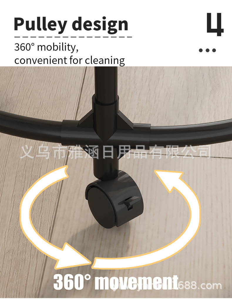 跨境源头工厂新款椭圆形旋转多功能晾衣架嗮衣架服装展示架陈列架详情13